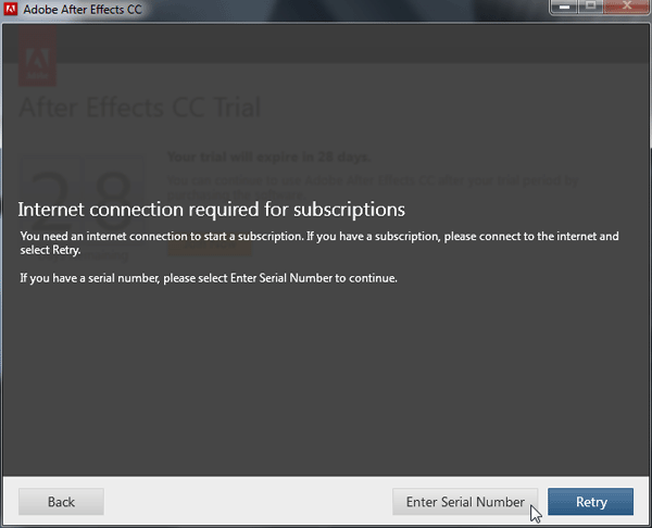 The Serial Number You Entered Has Been Revoked Adobe Cc Updates