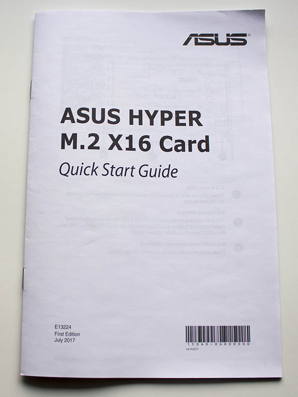ASUS HYPER M.2 X16 CARD
