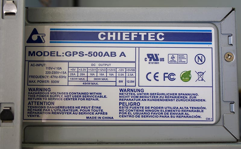 Chieftec GPS-500AB A
