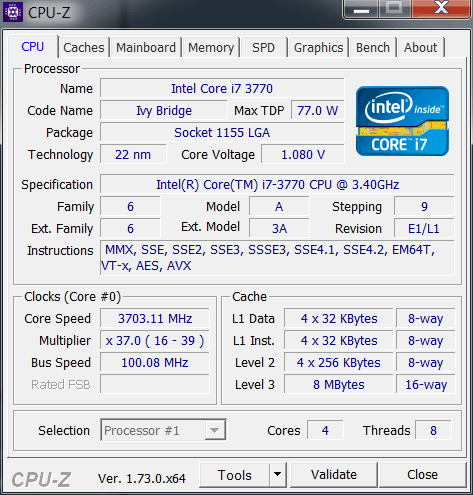 Intel HD Graphics 4000 (GT2)