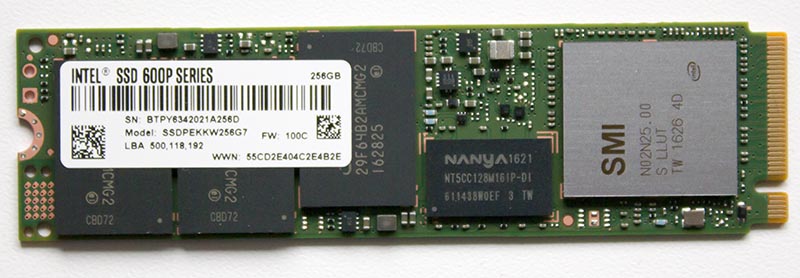 Intel SSD 600p (SSDPEKKW256G7X1)