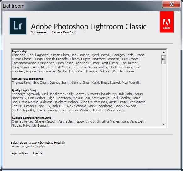 Adobe Photoshop Lightroom Classic CC 9.2