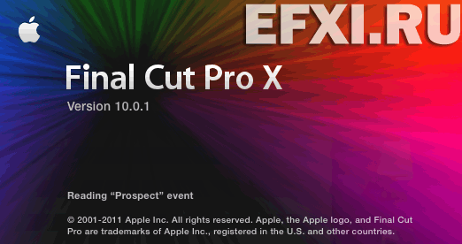 Final Cut Pro X 10.0.1