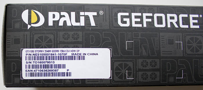 PALIT GTX 1050 StormX (NE5105001841-1070F)
