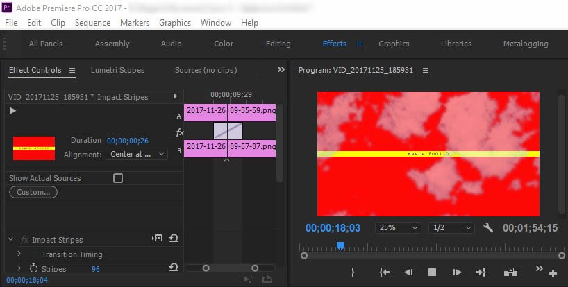 Film Impact Transition Pack 1 For Adobe Premiere