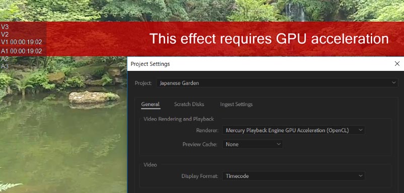 This effect requires GPU acceleration