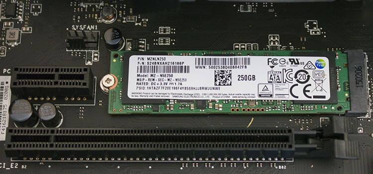 Samsung SSD 850 EVO M.2 (MZ-N5E250BW)