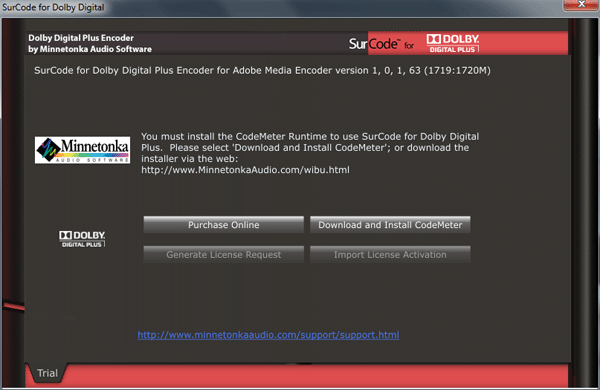 Adobe Premiere Pro Dolby Digital License Plate