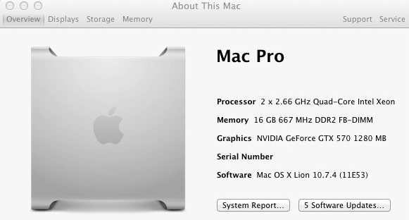 Apple Mac Pro 1.1 (MA356LL/A)