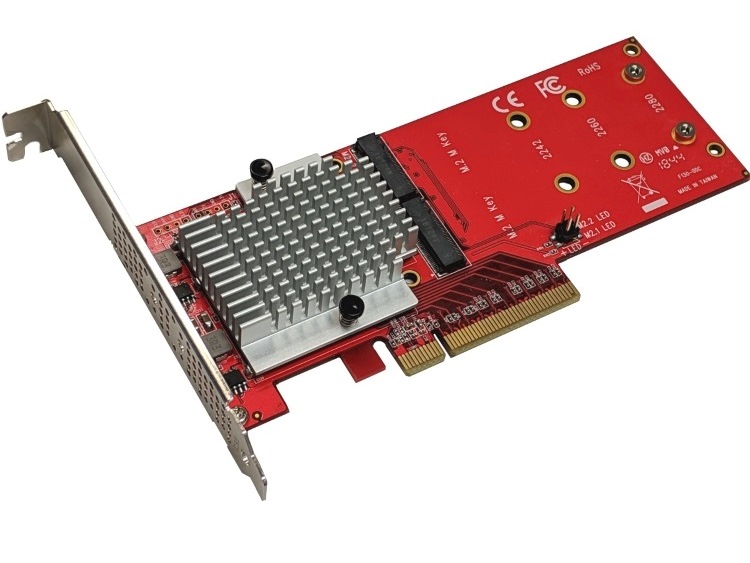 Addonics Dual NVMe PCIe adapter