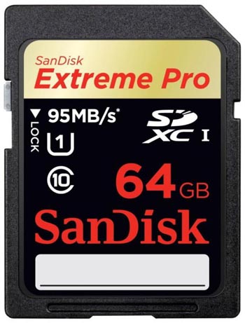 SanDisk 64GB Extreme Pro SDXC